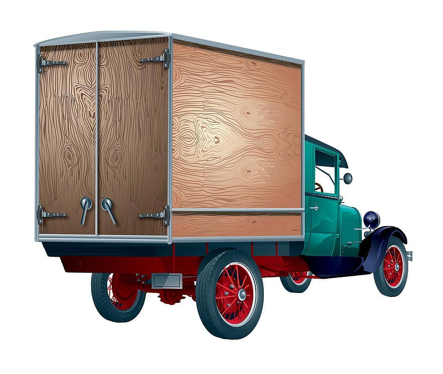 camion, livrare, vehicul, transport, încărcătură, camioane, epocă, retro, clasic, vechi, Oldtimer