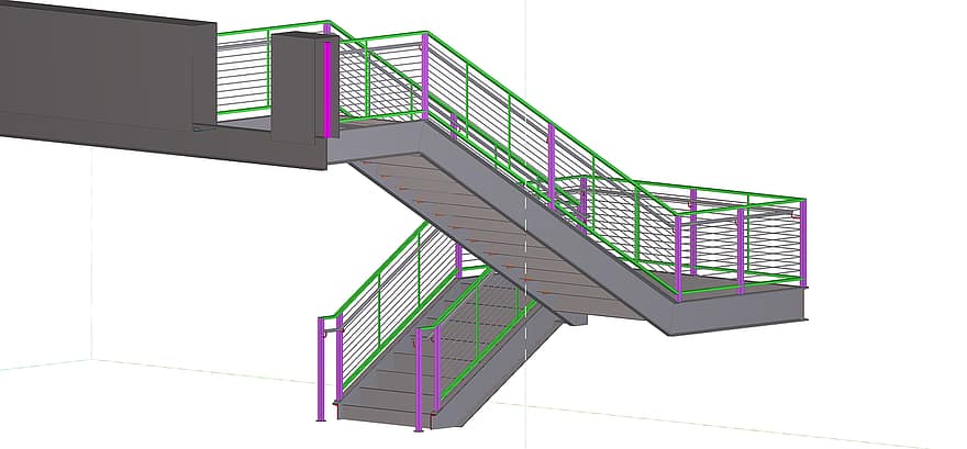 सीढ़ी, सीढ़ियों, आर्किटेक्चर, ब्लूप्रिंट, 3 डी, इमारत, मकान, निर्माण, डिज़ाइन, ख़ाका, योजना