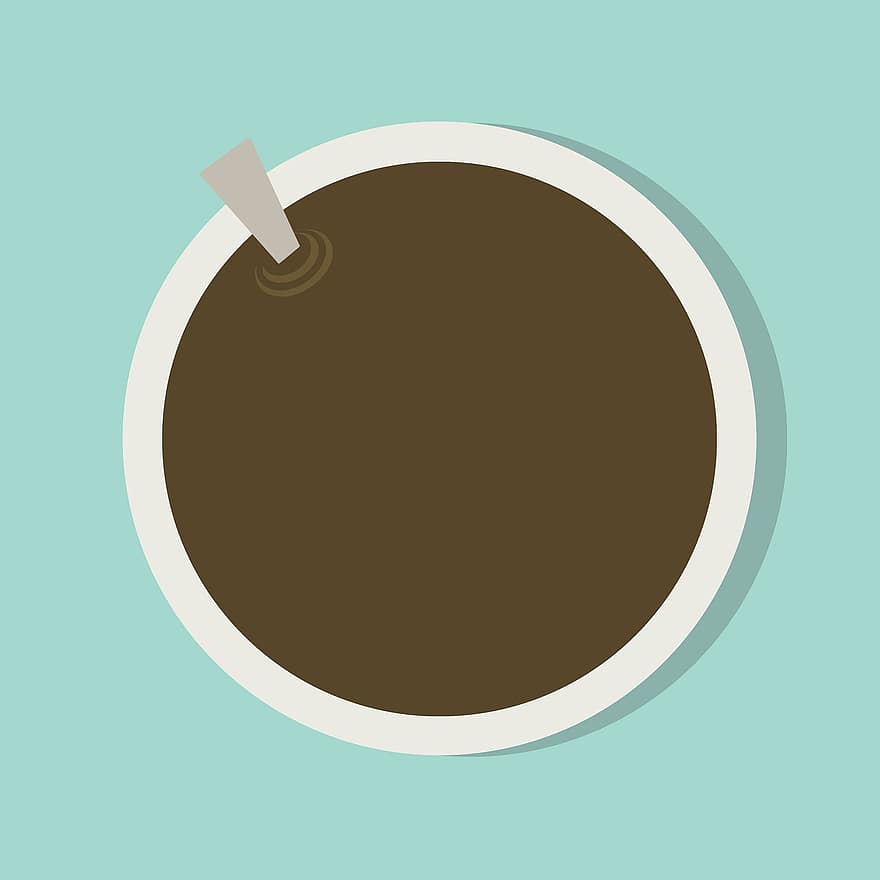 kaffe, kop, minimalisme, baggrund, drikke, te, illustration, vektor, symbol, mad, design