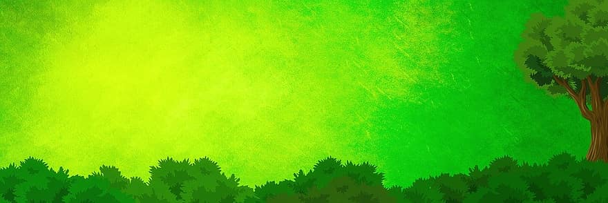 Nature, Drawing, Trees, Banner, Painting, Sketch, Woods, tree, forest, green color, grass
