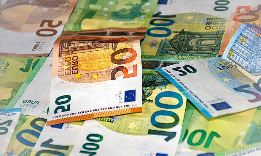 eurų, pinigų, grynieji pinigai, finansuoti, valiuta, turtas, sąskaitos, pelno, vertė, finansinės, banknotas