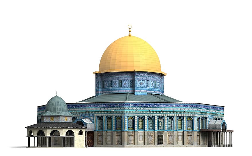 cúpula de la roca, Jerusalem, arquitectura, edifici, Església, llocs d'interès, històricament, turistes, atracció, referència, façana