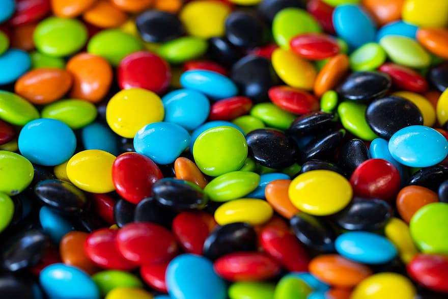 Kẹo đầy màu sắc, smarties, sôcôla, kẹo, Kẹo, bánh kẹo