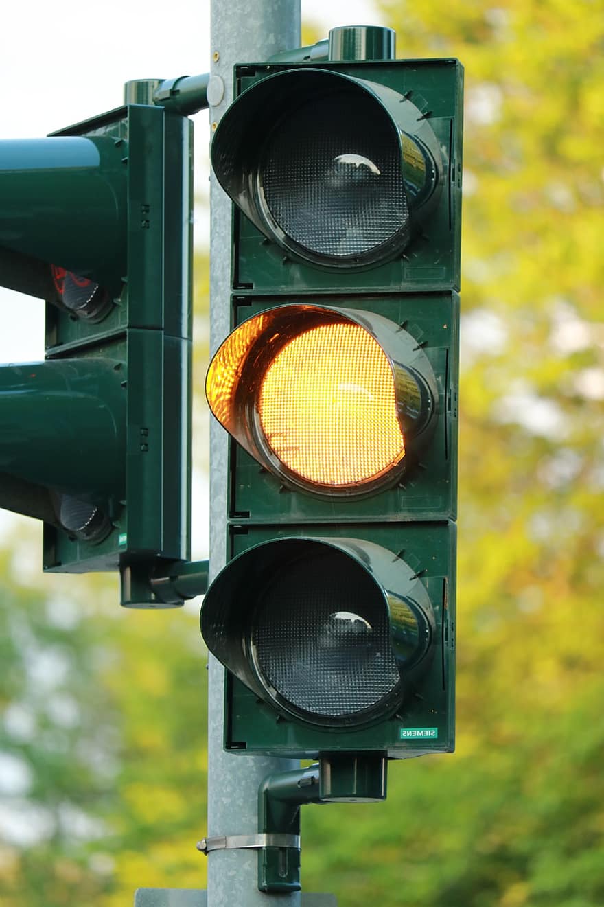 sygnalizacja świetlna, pomarańczowe światło, ulica, sygnał drogowy, znak drogowy, ruch drogowy