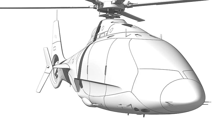 vrtulník, skica, poskytnout, helikoptéra, design, výkres, pojem, budoucnost, automobilového průmyslu, letectví a kosmonautiky, styl