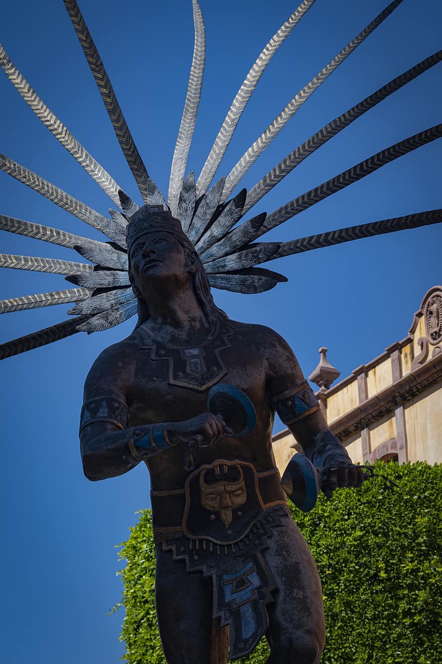 Queretaro, Mexico, indfødte, statue, historie, rejse, by, by-, kulturer, herrer, berømte sted