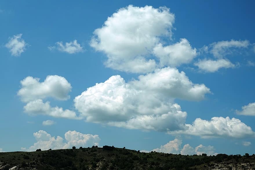 небо, облака, природа, кучевые облака, на открытом воздухе, синий, летом, облако, день, Погода, фоны