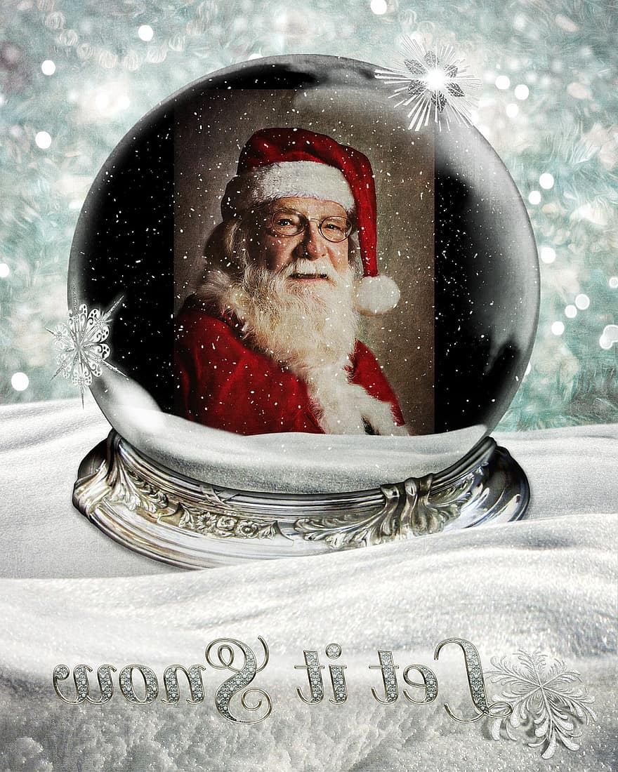 Santa, Noel, claus, kırmızı, sezon, şen, beyaz