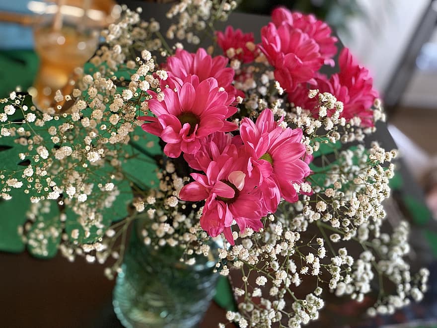 fleurs, pétales, bouquet, arrangement floral, Floraison, printemps
