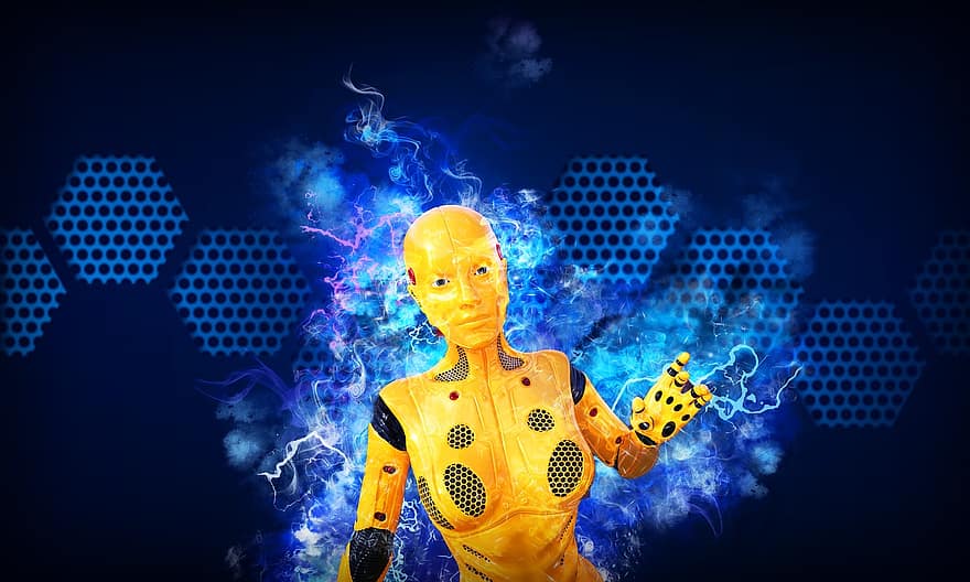 未来的な、ロボット、技術、機械、ロボット工学、ファンタジー、人工的な、機械的、未来、アンドロイド、サイボーグ