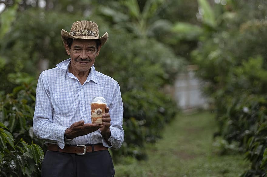 landmand, kaffe, colombiansk kaffe, drikke