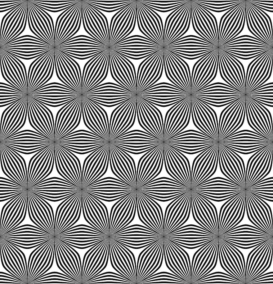 sømløs, veve, bånd, sekskantede, sekskant, linje, linjemønster, monokromatisk, monokrom, ornament, mønster