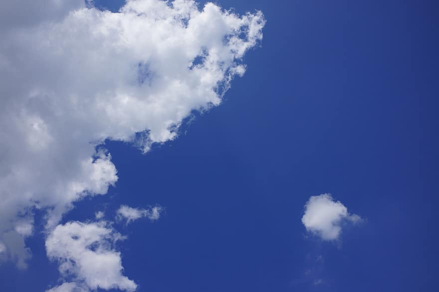 cielo, nuvole, spazio aereo, cumulo, sfondo