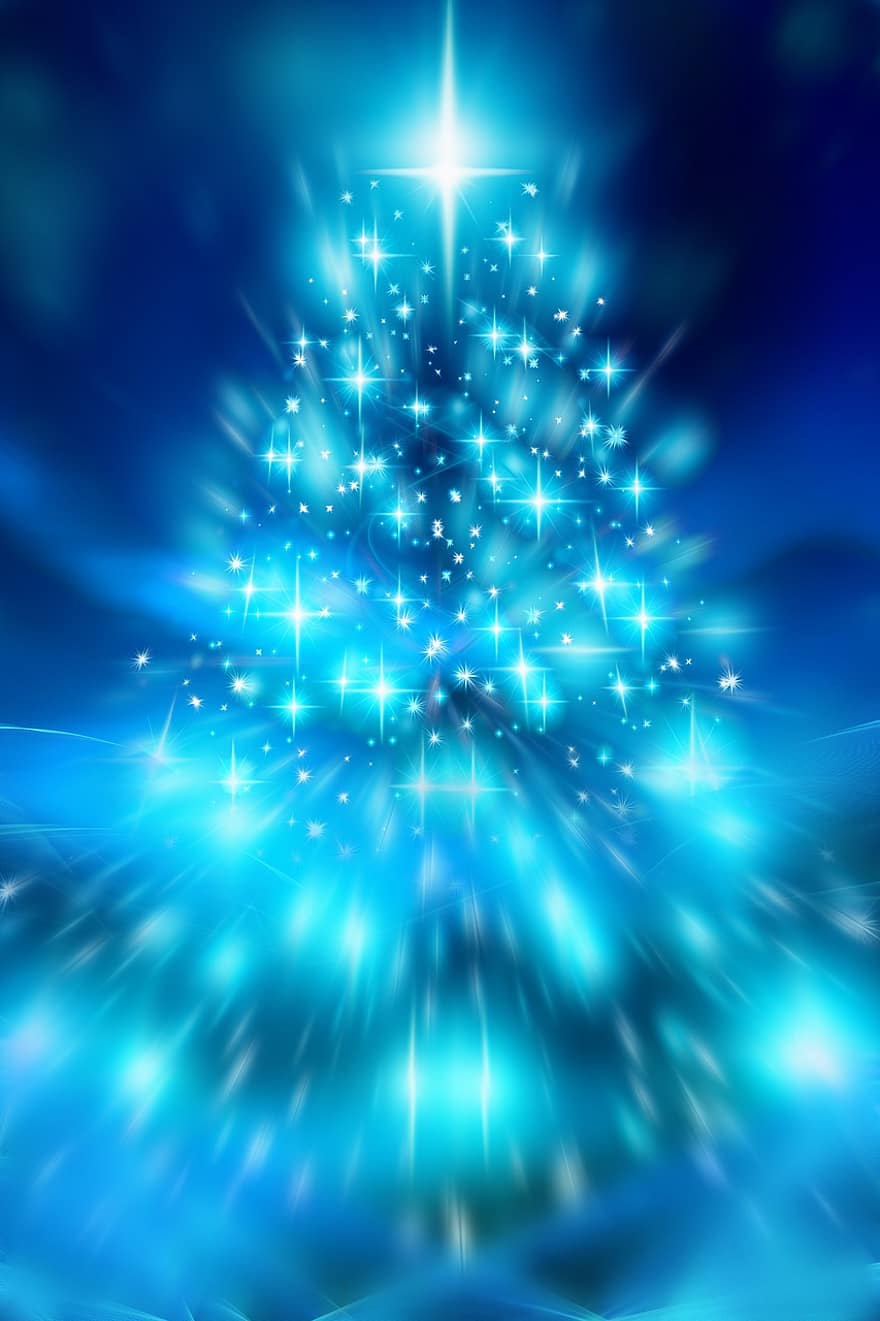 Boże Narodzenie, drzewko świąteczne, tło, Struktura, Adwent, drzewo, światło, jodła, gwiazda, Mikolaj, atmosfera