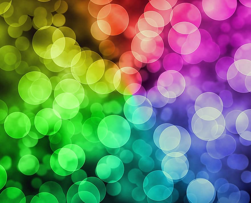 bokeh, colorida, arco Iris, fundo, sobreposição, textura, luzes, festivo