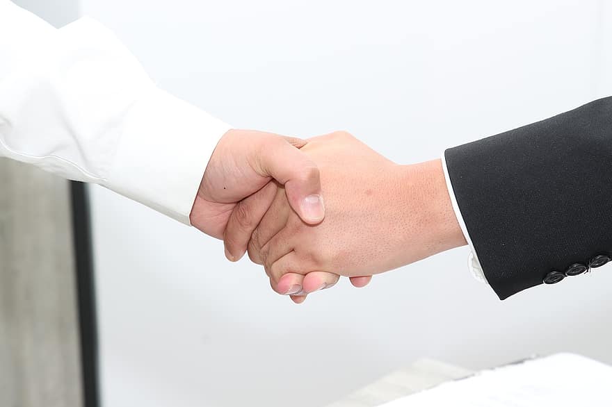 håndtrykk, forretningsavtale, avtale, samarbeid