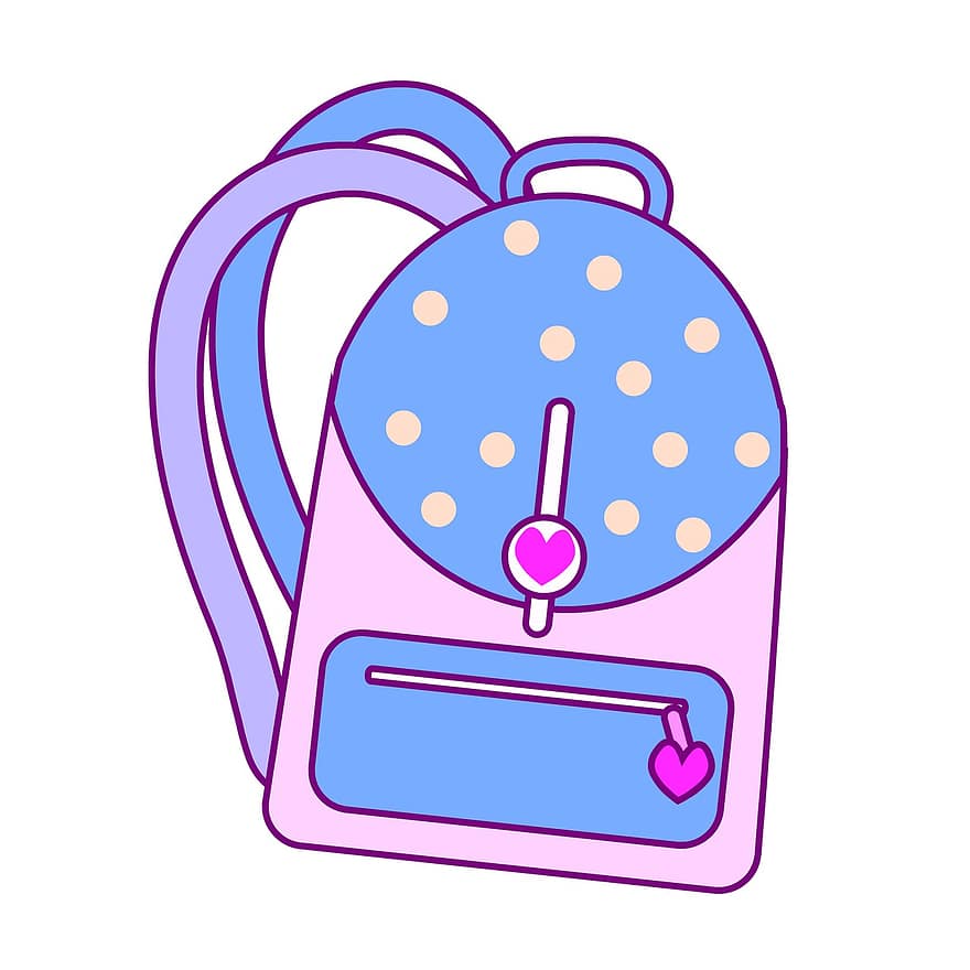 рюкзак, для дівчинки, школу, вивчення, дівчина, подорожі, речі, кнопку, значок, символ, gui