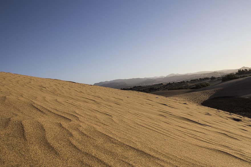 Kanárské ostrovy, poušť, písečné duny