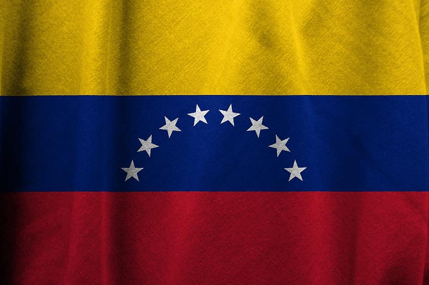 베네수엘라, 깃발, 국가, 상징, 민족, 전국의, 기치, 애국심