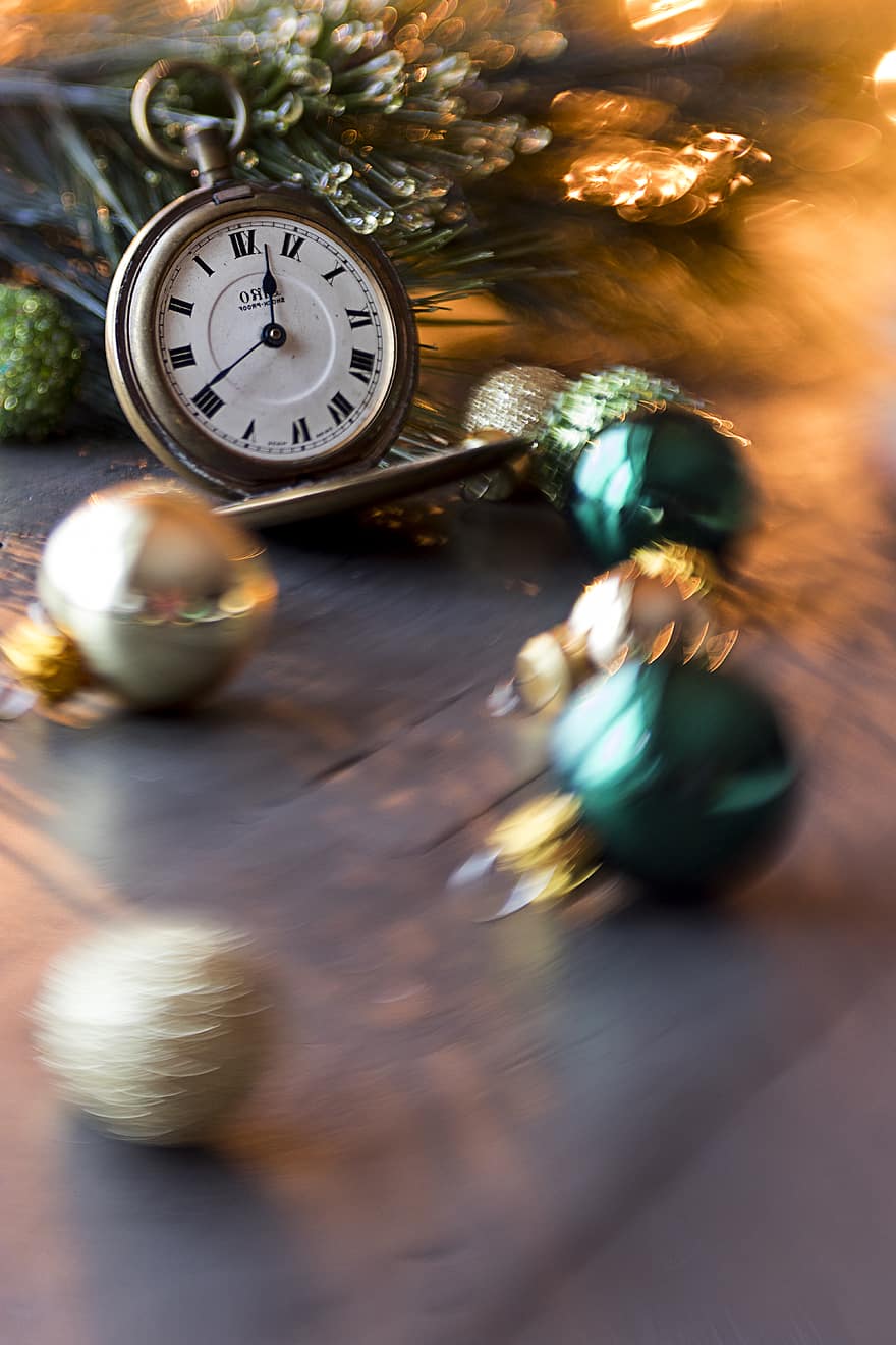 античный, часы, время, праздничный, боке, фон, новый год, крайний срок, минут, второй, бизнес