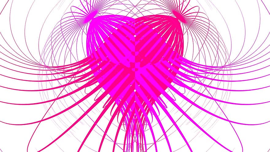 Herz, abstrakt, Hintergrund, Muster, cool, Valentinstag, Romantik, Zeichen, Liebe, Design, Symbol