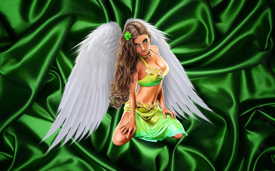 fundal, înger, fantezie, aripi, aripi de inger, femeie, Femeie, caracter, Avatar, arta digitala