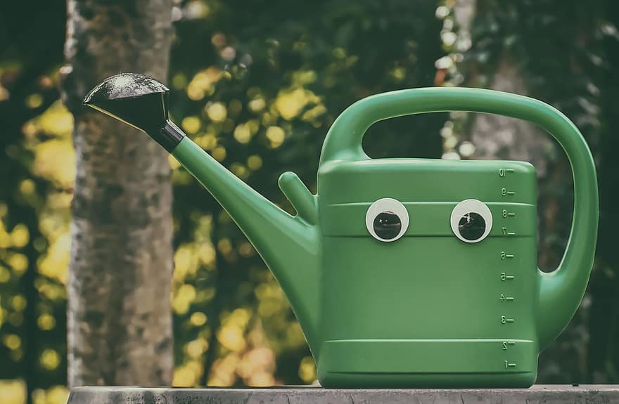 Watering Can, Garden, Nature, Gardening, Casting, Plant, Irrigation, Horticulture, Botany