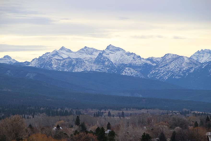 naturaleza, montañas, Montana, viaje, destino, al aire libre