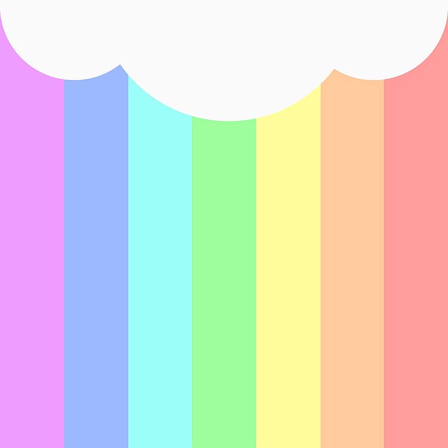 Regenbogen, Wolke, Hintergrund, Tapete, Pastell-, Vorlage, mehrfarbig, Hintergründe, abstrakt, Muster, Illustration