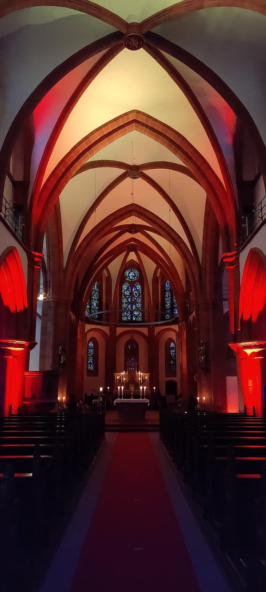 stiftskirche, Oleģiāta baznīca, arhitektūra, baznīca, reliģiju, gaismas, Amöneburg
