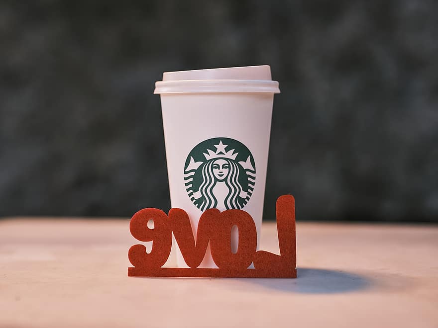 bebida, café, amor, romântico, surpresa, Starbucks