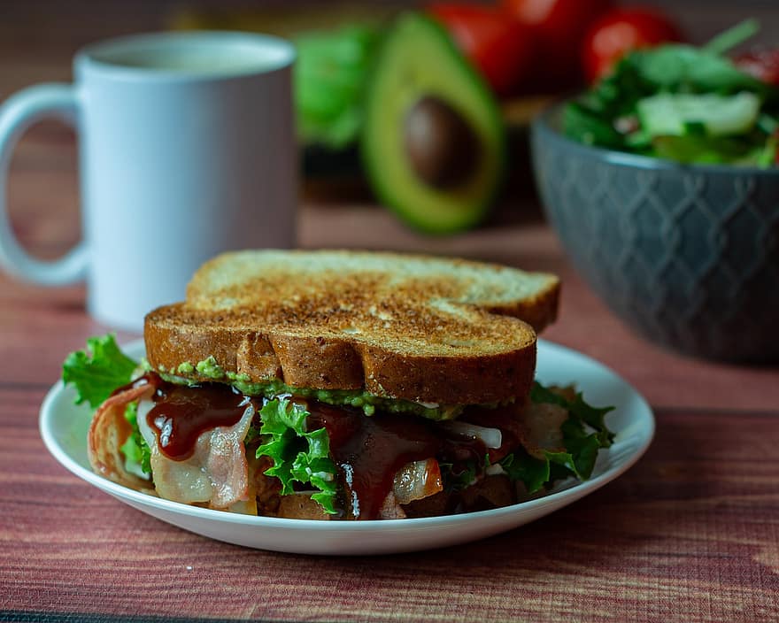 blt, Sandwich, bocadillo, desayuno, desayuno saludable, comida, frescura, un pan, almuerzo, gastrónomo, plato
