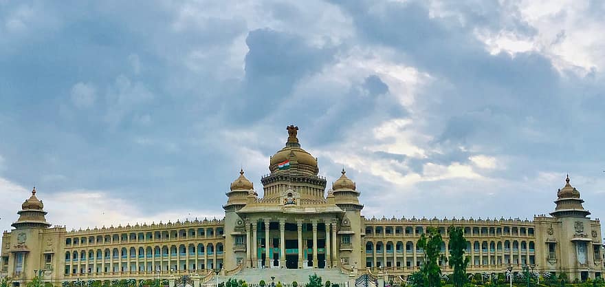 Bengaluru, Vidhan, Soudha, arkitektur, Karnataka, landskap, historie, india