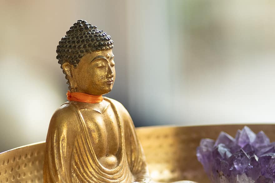 Буда, спокойствие, баланс, духовност, медитация, изкуство, украса, Дзен