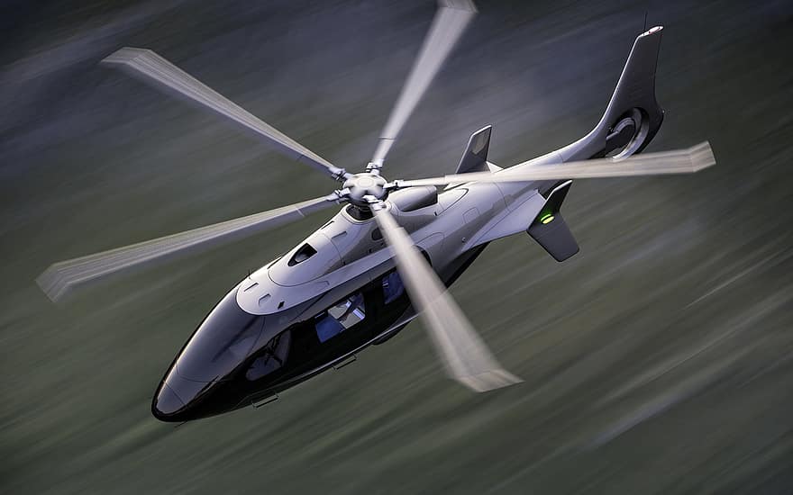 헬리콥터, 항공기, 군, 비행, 나는, 3d 렌더링, 3 차원 렌더링, 미래형 항공기, 항공학의, 혁신, 회전익