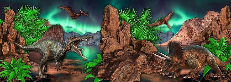 الديناصورات ، قبل التاريخ ، مخلوقات ، الوحوش ، المفترس
