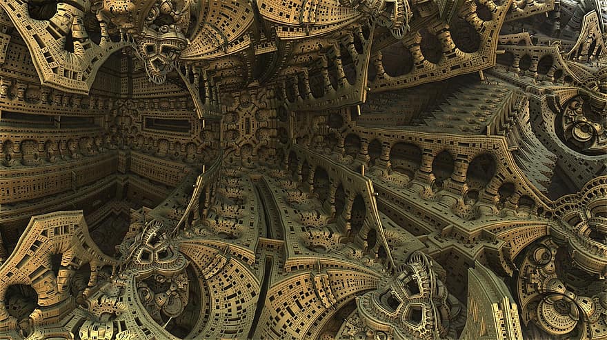 Fractal, Complexity, Mathematical, Abstraction, Backdrop, Pattern, 3d, Rendering, Futuristic