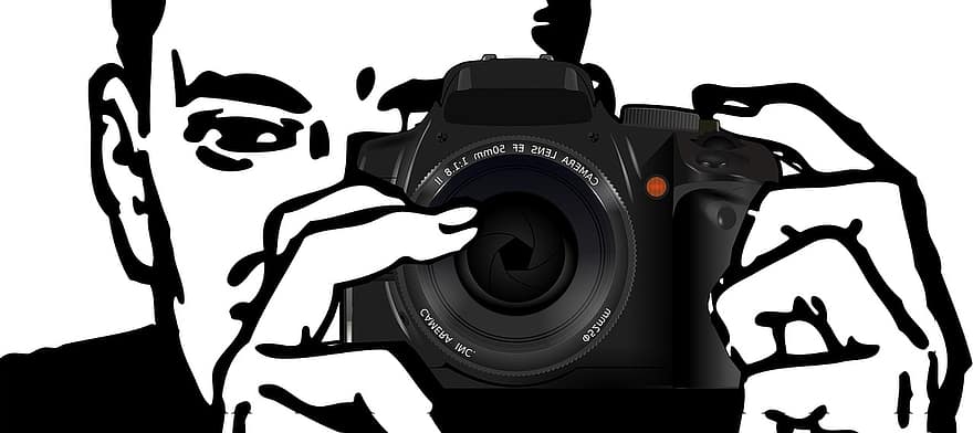 Man, Camera, Photograph, Photographer, Photography, Person, Human, Take A Snapshot, Recording, Lens