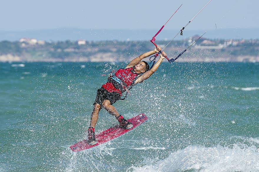Kite, Extreme, Kitesurfing, Wind, Sport, Surf, Sea, Kiteboarding, Surfing, Surfer, Action