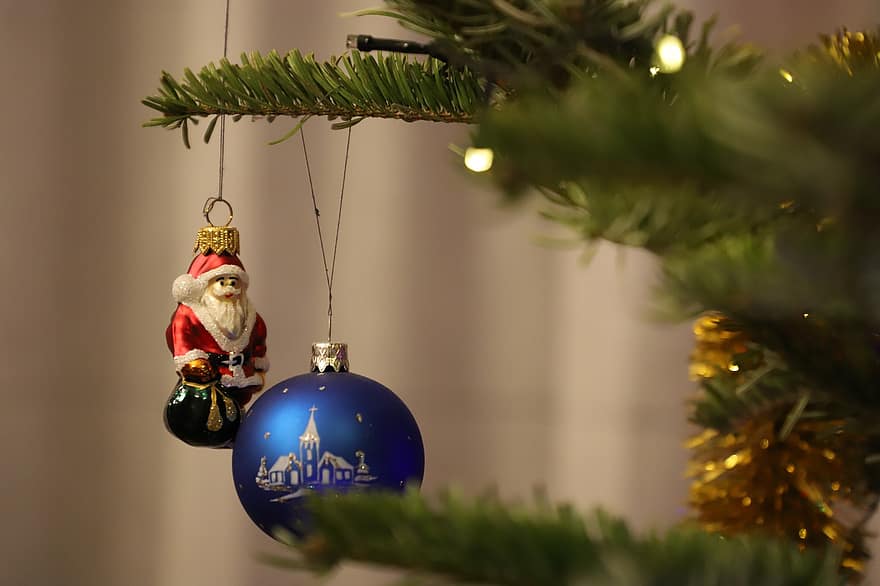 Kalėdos, Kalėdų eglutė, ornamentas, Kalėdų Senelis, šventė, apdaila, medis, Kalėdų papuošimas, Kalėdų ornamentas, sezoną, žiemą