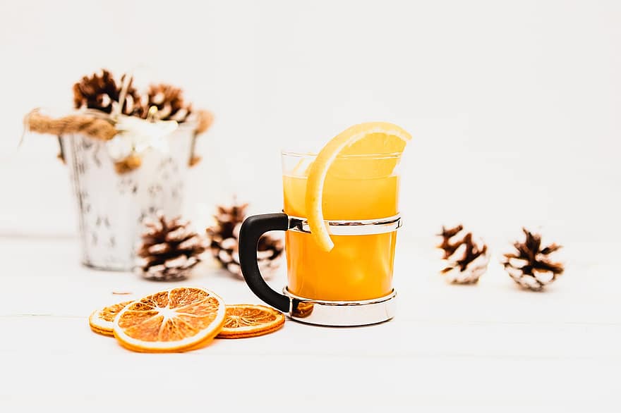 gløgg, juledrink, appelsinjuice