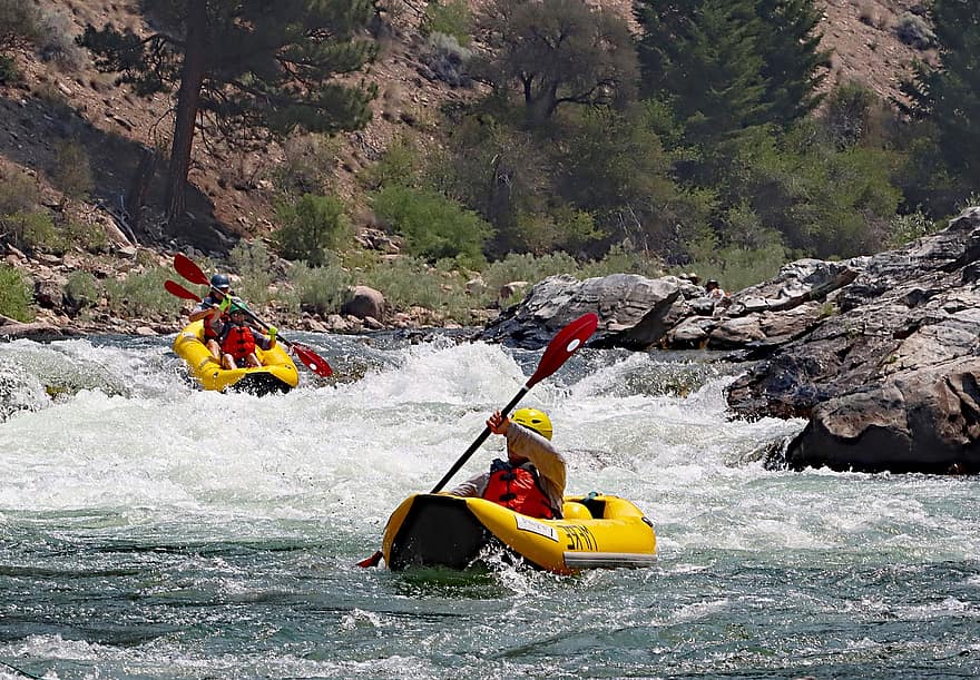 río, agua Blanca, canotaje, aventurero, kayak, divertido