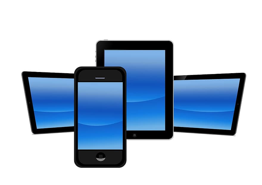 téléphone intelligent, téléphone portable, 2015, tablette, coloré, Couleur, écran tactile, ipad, à, courrier, email
