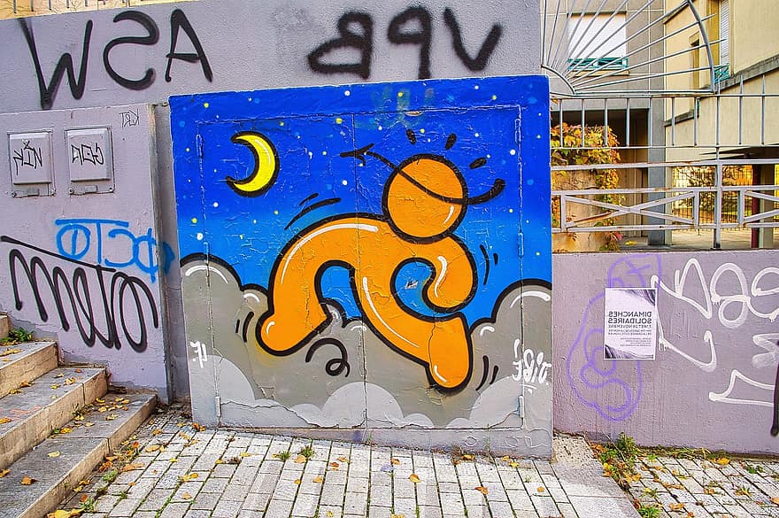 graffiti, urbane kunst, Kunst, Urban, by, vegg, maleri, kunstnerisk