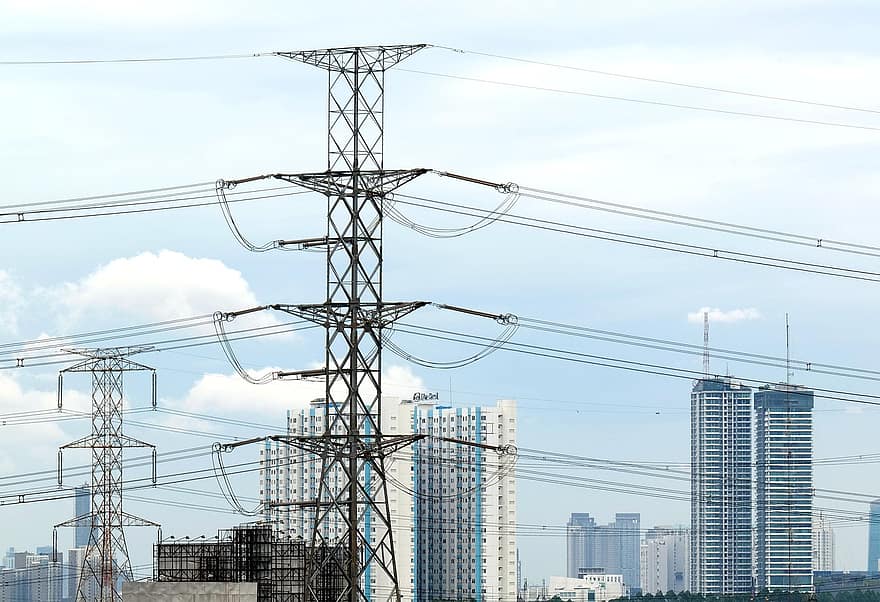High Voltage Tower, Tower, Steel, Electric, Steel Structure