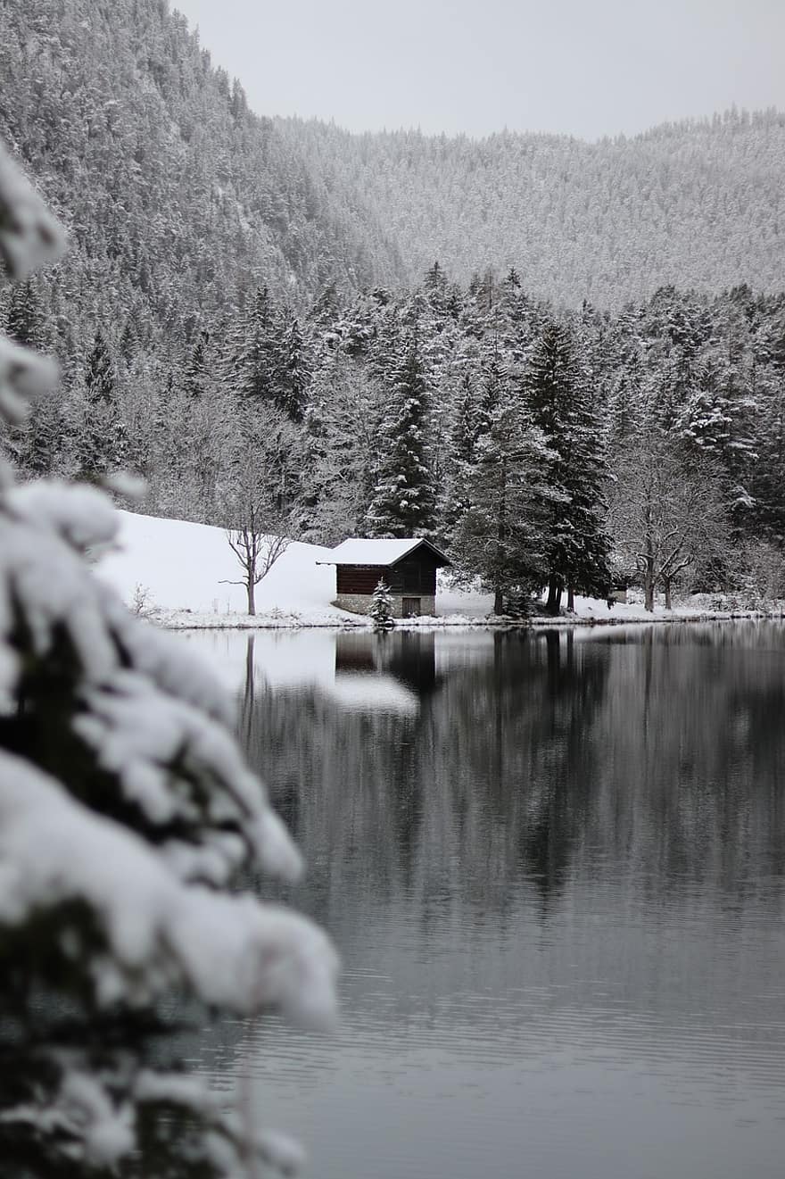 Hut, Winter, Nature, Season, Snow, Cold