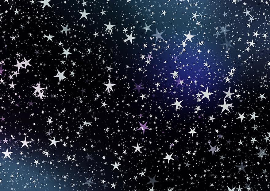 estrella, cel, gràfic, nit, fons, textura, estructura, patró, cel estrellat, Nadal