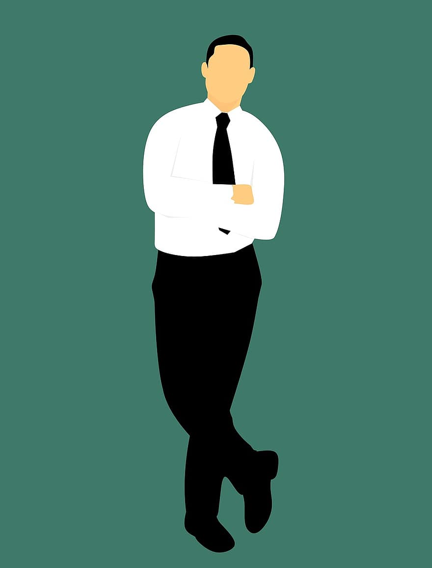Men, Businessman, Full Length, Standing, People, Business, Arms Crossed, Confidence
