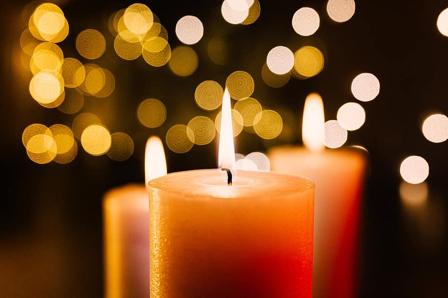 Nến, giáng sinh, ánh nến, đốt nến, buồn rầu, trang trí giáng sinh, đèn Giáng sinh, trang trí kỳ nghỉ, Thẩm mỹ ấm áp