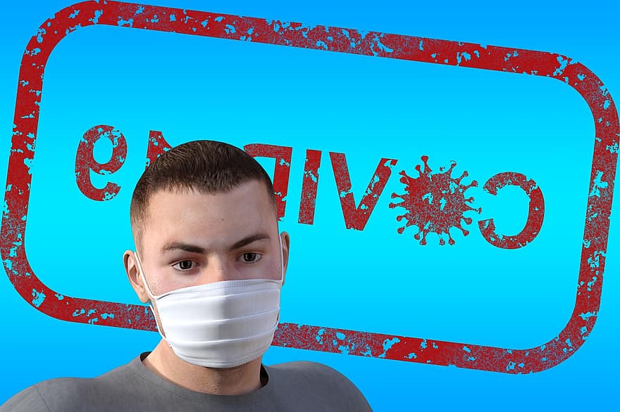 homme, covid-19, masque, pandémie, virus, coronavirus, protection, sécurité, masque de protection
